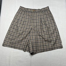 Vintage Liz Claiborne Lizsport Size 12 High Waist Shorts Plaid Golf Y2K