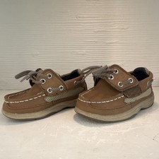 Sperry Top-Sider Kids Boat Shoes Lace-Up Brown/Beige US 6.5 M EU 23