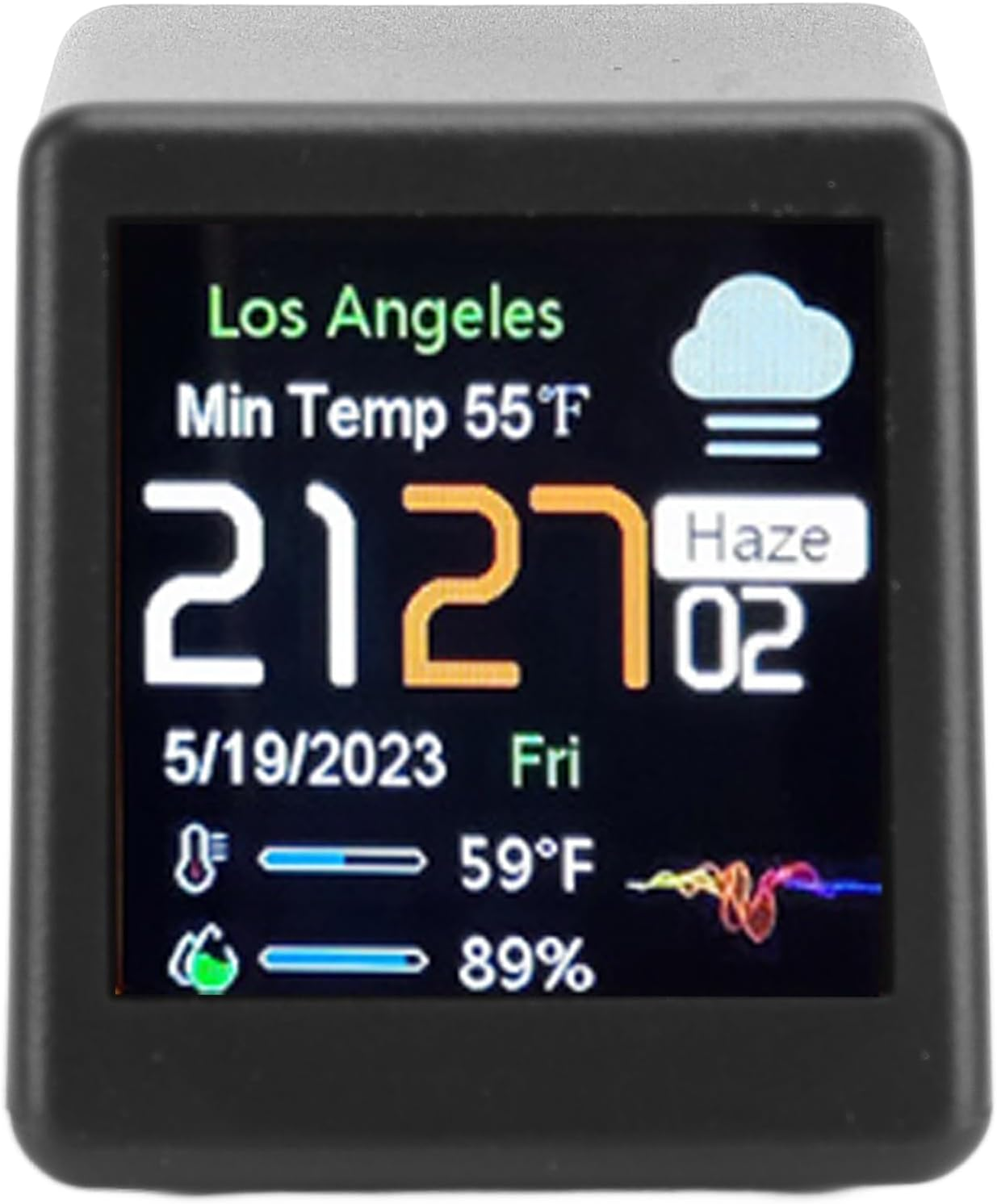 WiFi LCD Digital Clock with DIY Programming and Crypto Ticker Display