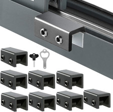 Sliding Window Locks 8 Sets , Security Window Locks with Keys, Adjustable Alumi