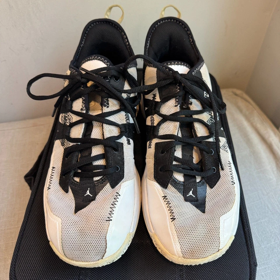 Zapatillas Hombre Air Jordan One Take 2 Mármol Blanco Negro Talla 9 CW2457-10 Foto 3 de 4