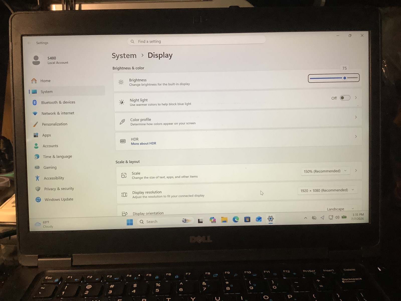 Dell Latitude 5480, 14-Inch Laptop, with Intel Core i7-7820HQ, 0 NVMe + SSD, Windows 11 Pro