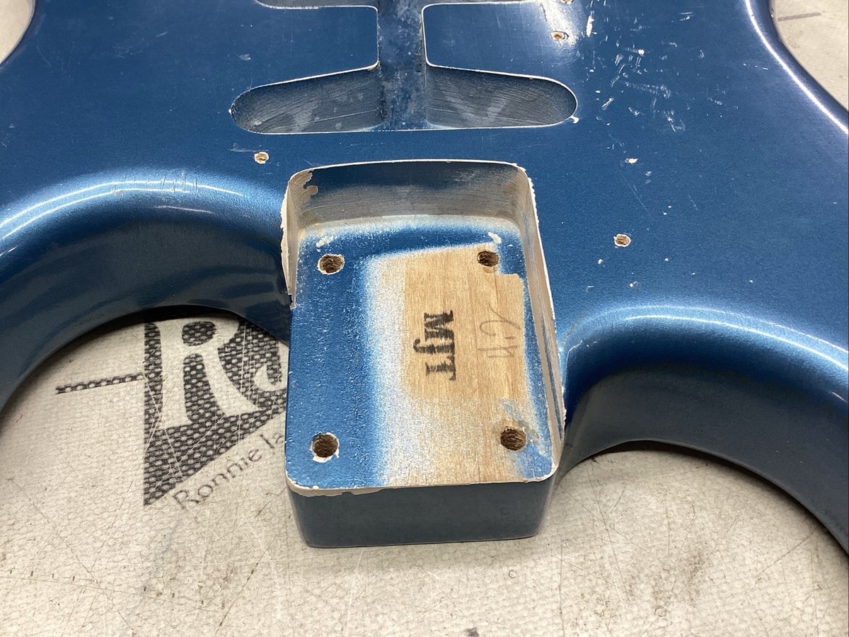 MJT Strat Style Electric Guitar Body Nitro Relic Blue | eBay
