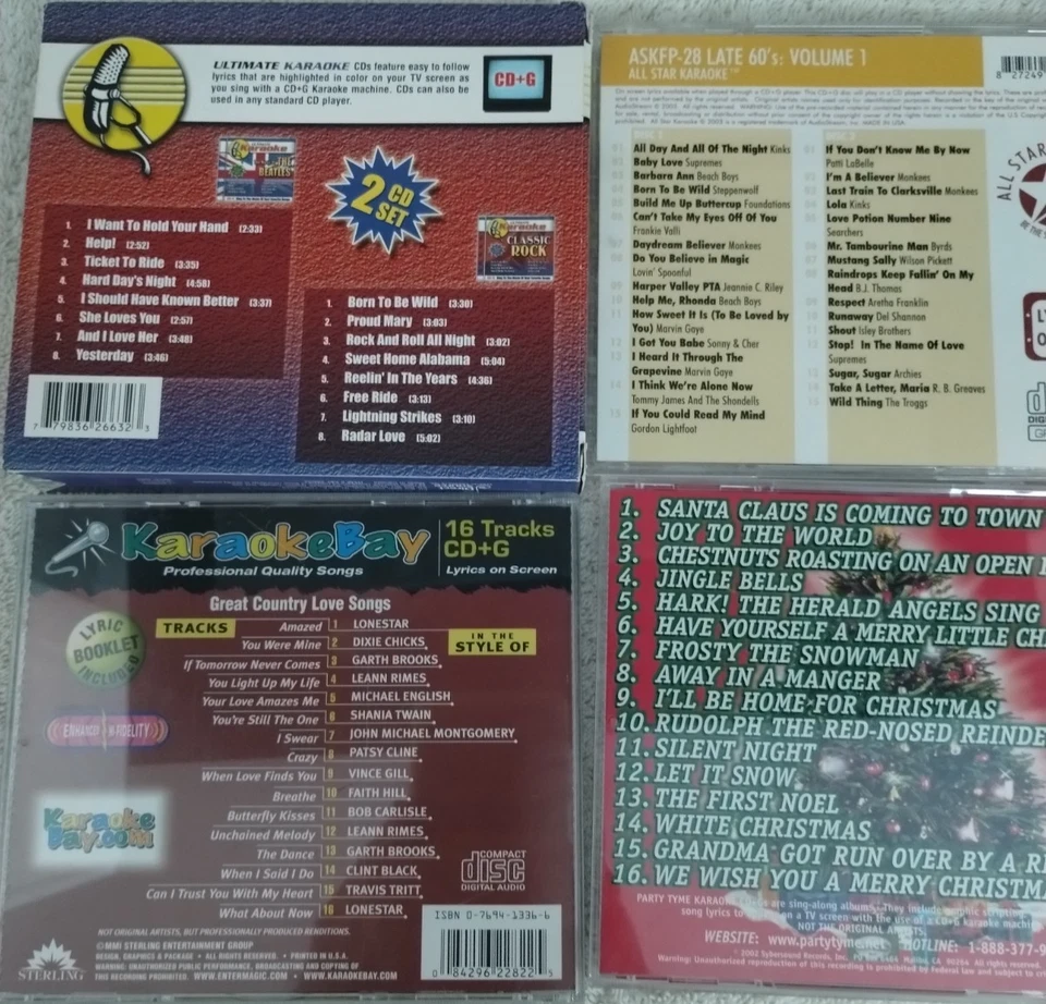 Karaoke Lot of 16 CD+G Discs, "pristine condition" - Image 4 of 4