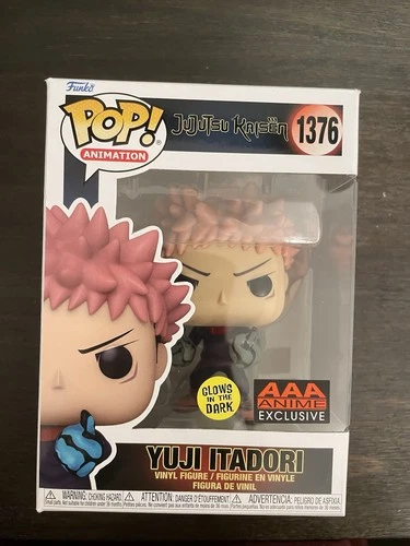 Funko Pop! Vinyl: Jujutsu Kaisen - Yuji Itadori - AAA Anime (Exclusive) #1376