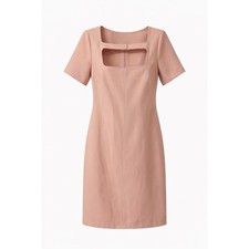 Tommy Hilfiger Blush Pink Stretch Short Sleeve Sheath Dress Size 8 - NWT New