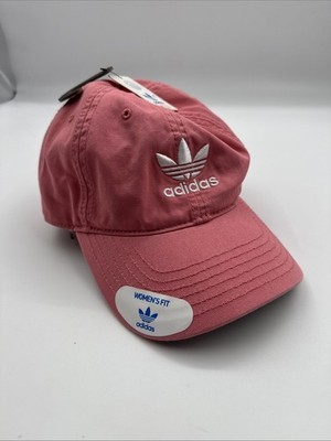 Adidas Hat Pink Womens Originals Strapback Cotton Baseball Cap Adjustable