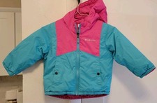 Columbia Toddler Reversible Jacket Size 2T Pink Blue Hooded