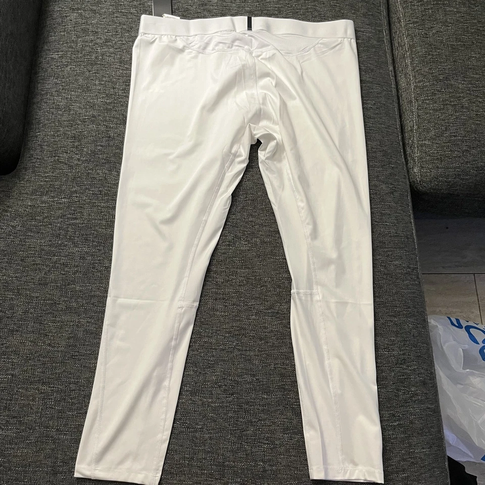 Adidas TF Long Tight M Pantalones de compresión blancos para hombre 2XL Fútbol Fútbol Nuevo Foto 3 de 4