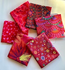 Kaffe Fassett Red Fabric Fat Quarter 6 pack