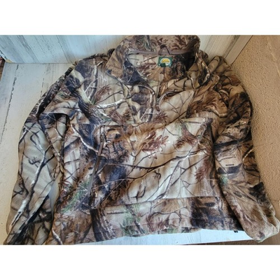 #ad Cabela#x27;s Camo large quarter zip up fleece long sleeve winter pull over $24.75
