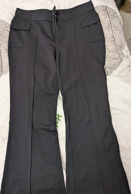 Halara Damen Anzughose XL schwarz Regular, gerades Bein, Rayon-Elasthan-Nylon