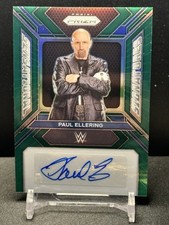 2024 Panini Prizm WWE Paul Ellering Sensational Signatures Green Auto #SS-PEL