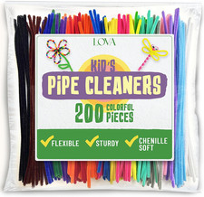 Pipe Cleaners for Crafts 200 Count Multicolor 12 Inch Chenille Stems