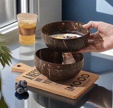 2x Set Kokosnuss Dessertschale