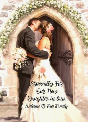 Son And Daughter-in Law Personalised Wedding Day Card - UK - Foto 5