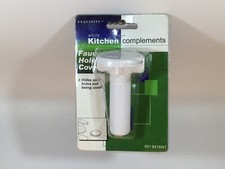 Exquisite LDR 551 6415WT Faucet Hole Cover - 1/2-Inch Threaded Shank