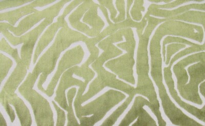 NEW 38 YARDS Hamilton Fabric COCO AVOCADO Green Cut Velvet Furniture Upholstery
