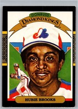 1987 Donruss Diamond King #17 HUBIE BROOKS Montreal Expos Baseball Card. SS (NM)