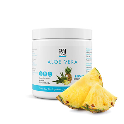 Yes You Can! Aloe Vera Juice Drink Mix from Plant - Energy Drink Powder - Organi