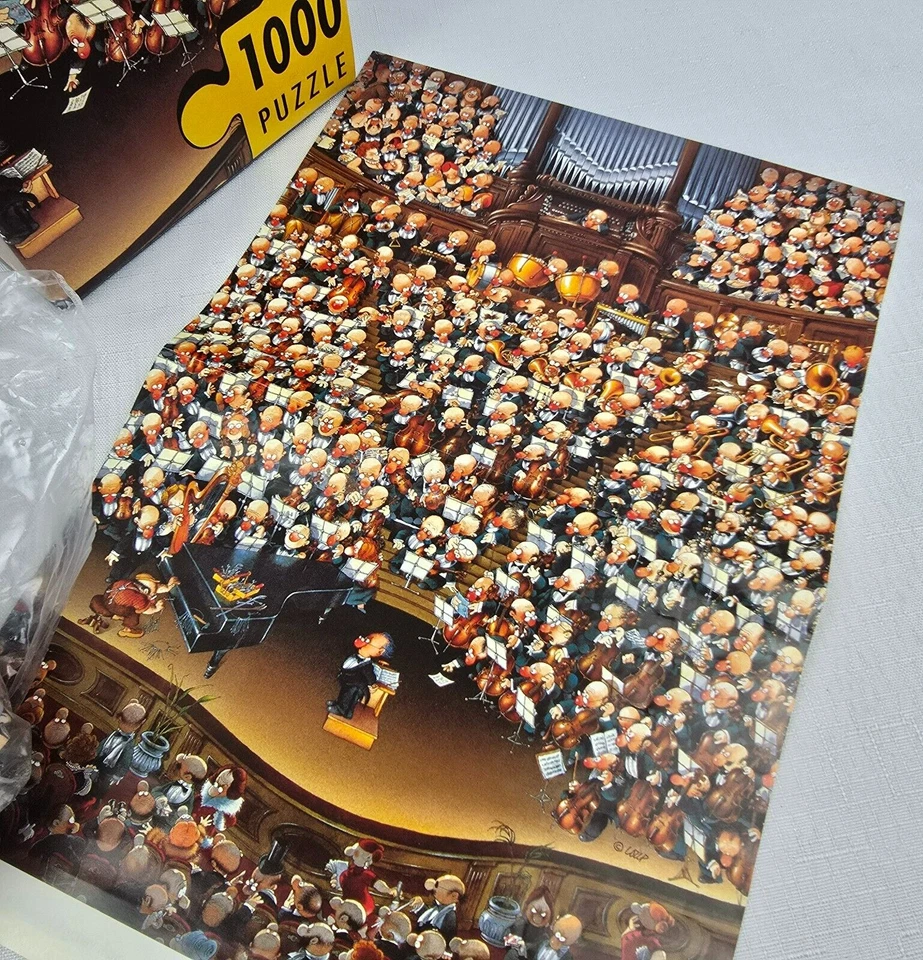 HEYE Loup Orchestra Jigsaw Puzzle 1000 Pieces Poster Complete Vintage 2003 - image 3 of 4