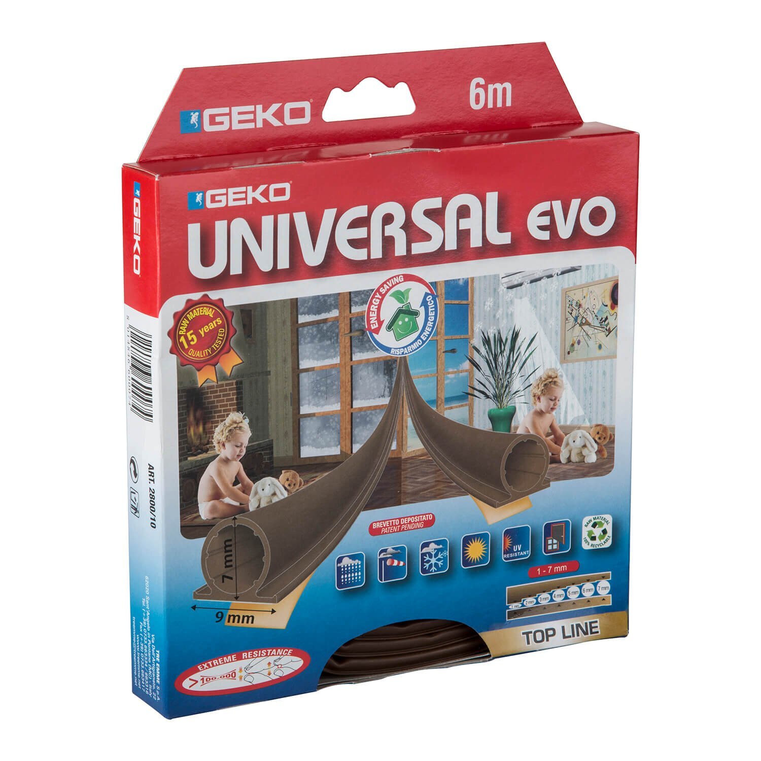 Adhesive Tape Geko Brown 6 M NUOVO