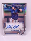 2021 Bowman Chrome David Garcia Refractor 1st Prospect Auto Autograph #430/499