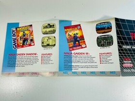 Super Tecmo Bowl Nintendo NES Instructions Manual Booklet Tecmo All Inserts