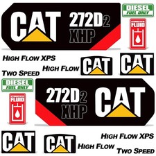 Decal Kit fits CAT 272D2 HXP Skid Steer 272 D2 High Flow Loader 7y Sticker Wrap