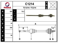 Antriebswelle CITROEN BX Break 19 GTi 4x4 1.9 Allrad vorne links Schaltgetriebe