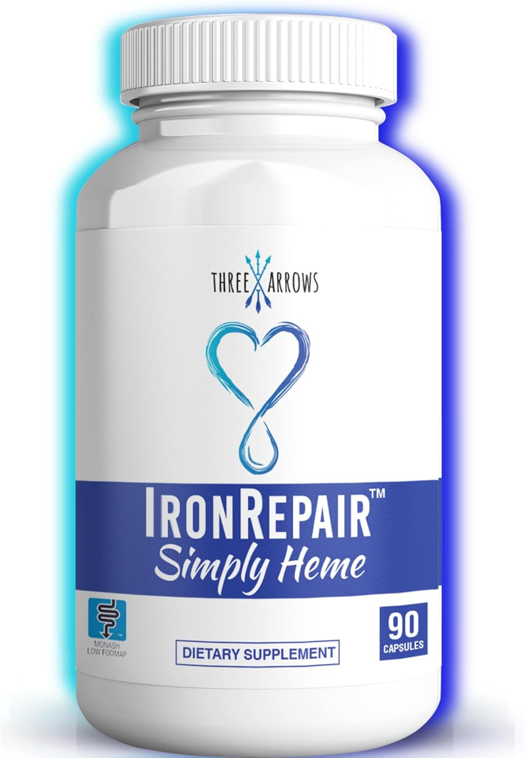 Iron Repair Simply Heme Iron Supplement, Best Absorption & Gentle on