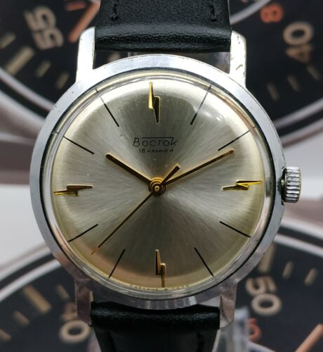 Vintage Men's Watch Vostok USSR Mechanical SERVICED Wostok Retro Soviet ☭⭐