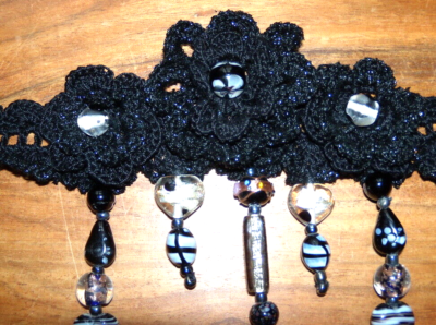 COLLIER RAS DE COU CREATION COUTURE CROCHET MAIN Sylvette R Cosne-Cours