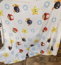 Super Mario Bros Nintendo Sheet Twin Fitted Stars Craft Mushrooms Bombs