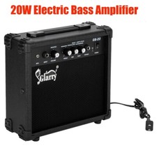 UK Portable Glarry 20W Electric Bass Guitar Amp Combo Amplifier Speaker Black