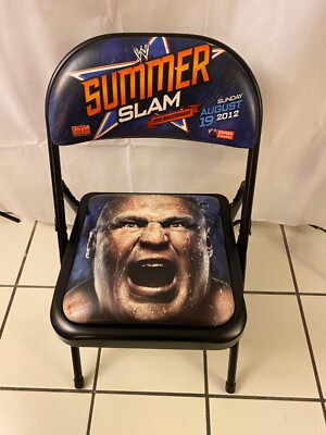 WWE Summerslam Rare Ringside Folding Chair 8/19/2012 Staple Center