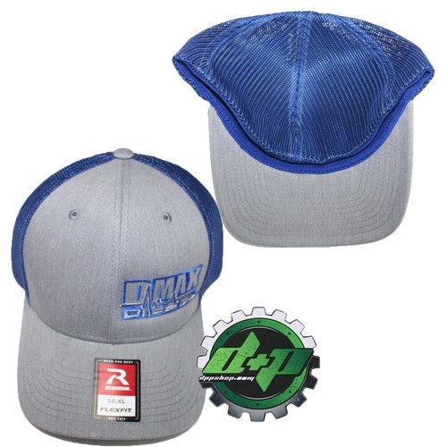 Dmax Duramax truck hat richardson 110 Gray denim BLUE mesh diesel L/XL - Picture 2 of 2
