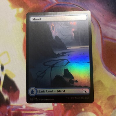 Island Foil (284) Full Art March of the Machine MOM MTG
