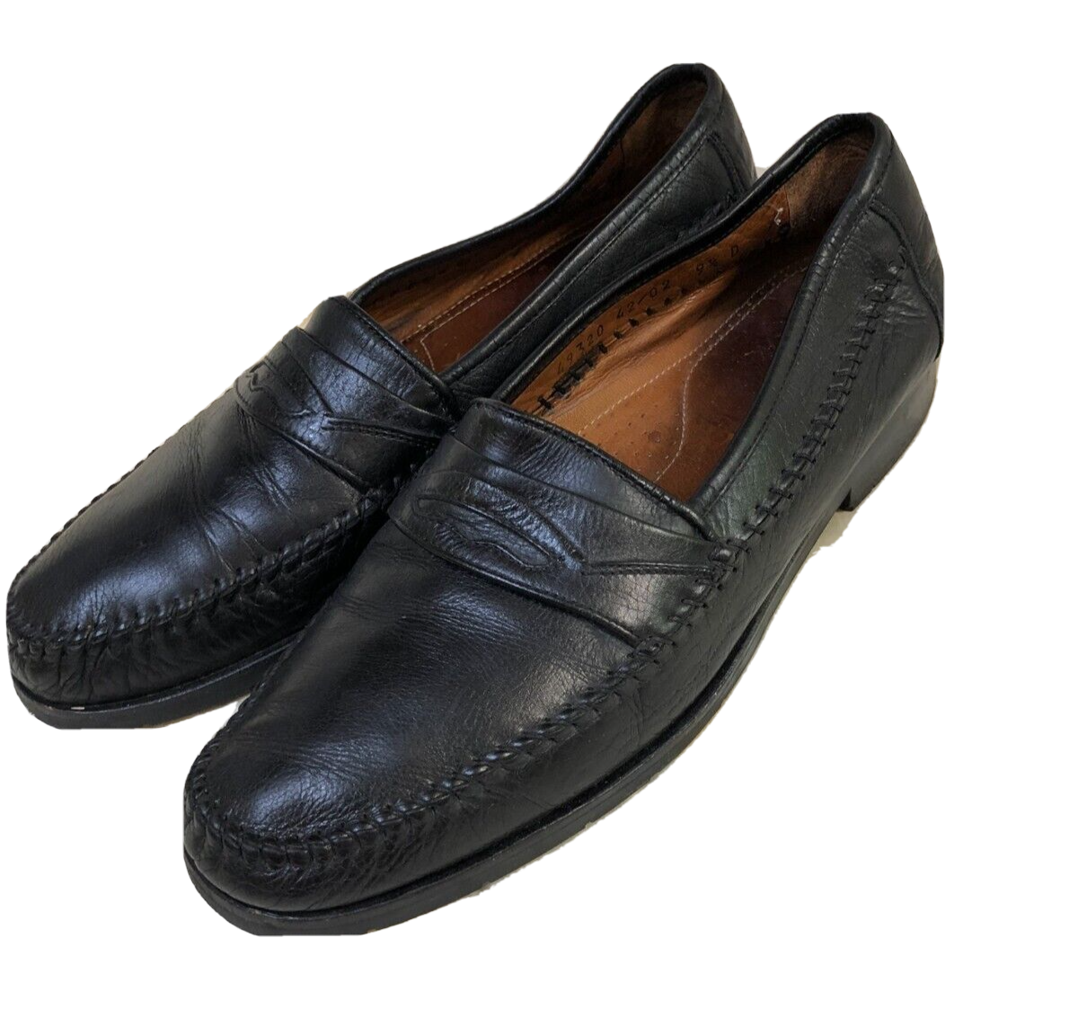 Allen Edmonds Black Leather Slip On Mens Loafers Dress Shoes 