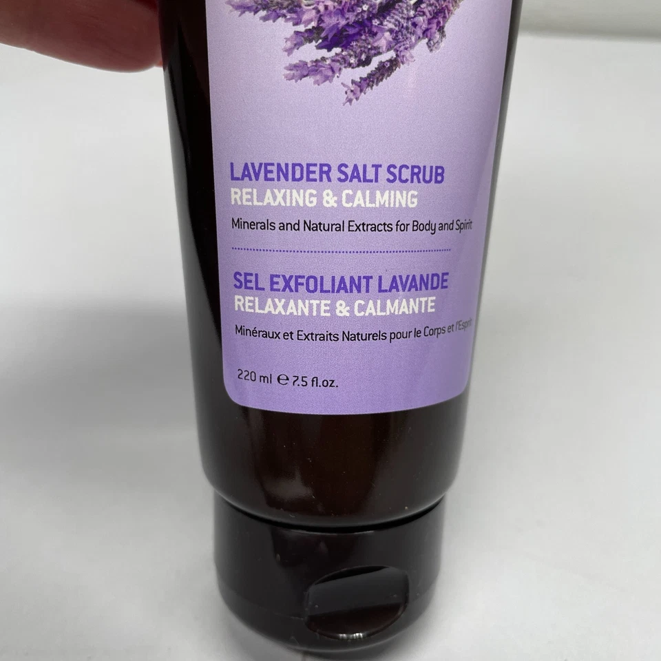 AHAVA Dead Sea Essentials Lavender Salt Scrub Relaxing Calming 7.5 oz Skin Care - Image 4 of 4