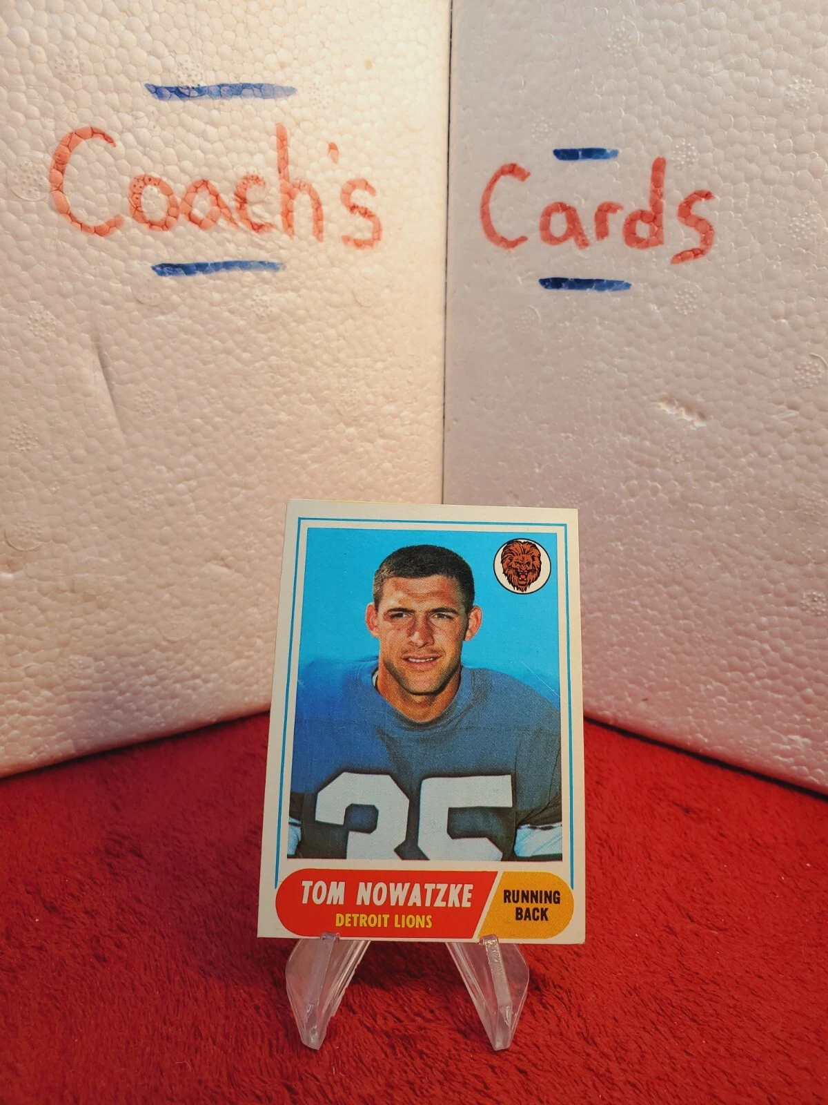 1968 Topps NFL Tom Nowatzke #78 Baltimore Colts