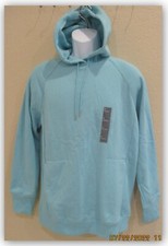Men s All in Motion TEAL pullover Hoodie w/ drawstring hood 2 pocket soft fleece