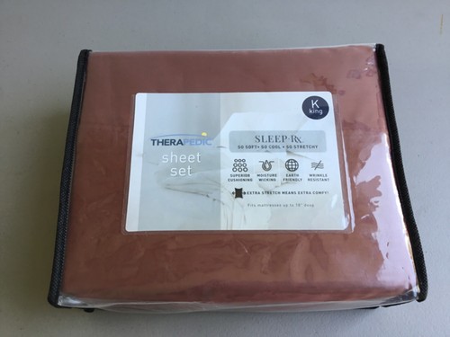 Bed Bath & Beyond Therapedic SleepRX Wrinkle Resistant King Sheet Set #337W