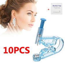 10Pcs Disposable Ear Studs Piercing Gun Ear Stud Unit Piercer Tool Kit