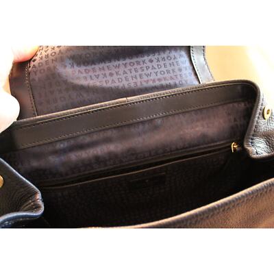 Kate Spade Remington Navy Blue Pebbled Leather Backpack Flap  display picture 1