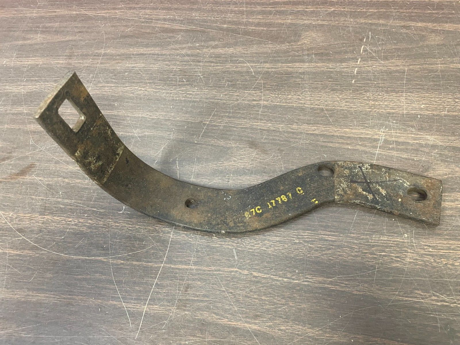 1957-1966? FORD TRUCK RH REAR BUMPER BRACKET NOS FORD 125
