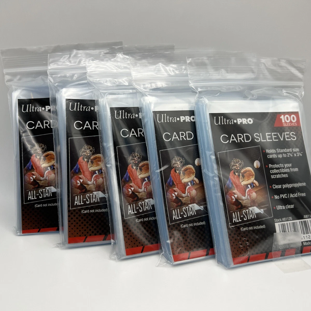 Extra Thick Sports Trading Card Sleeves & Bags for sale | eBay