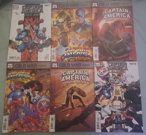 Captain America Cold War Parts 1-6 SET Marvel 2023 Alpha Omega