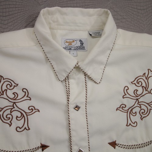 Panhandle Slim Embroidered Country Western Shirt 2XL Pearl Snap Retro Guitar - Picture 2 of 19