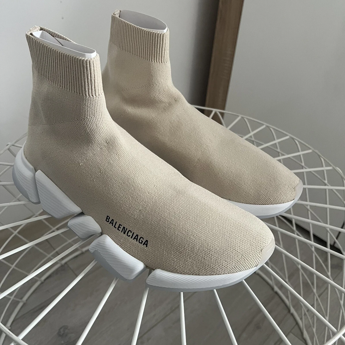 Balenciaga Speed 2.0 LT Socks trainers UK10 light beige eBay
